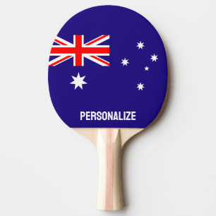 Australian flag ping pong paddle for table tennis