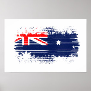 Australian flag poster