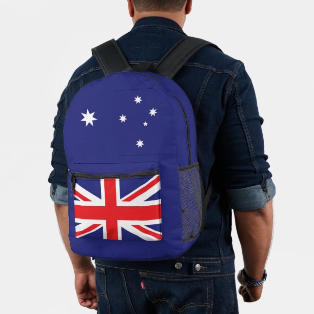 Australian flag red cross Aussie stars Printed Backpack (Insitu (Model))