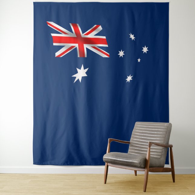 Australian flag tapestry (In Situ)