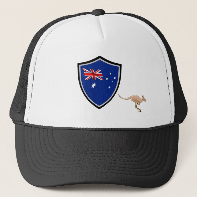 Australian flag trucker hat (Front)