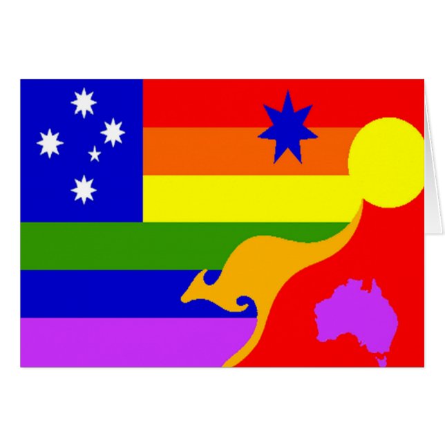 Australian Gay Pride Flag (Front Horizontal)