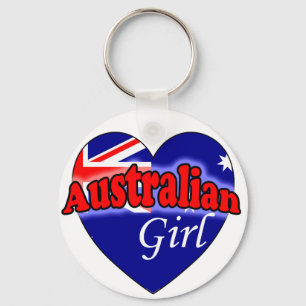 Australian Girl Keychain