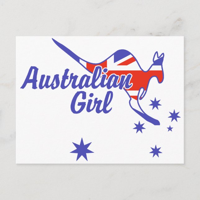 Australian Girl Postcard (Front)