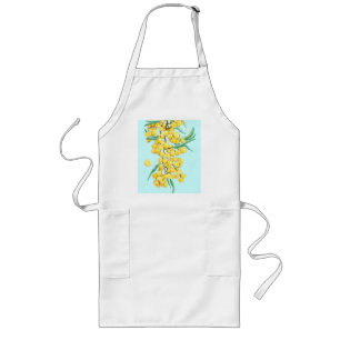 Australian golden wattle long apron