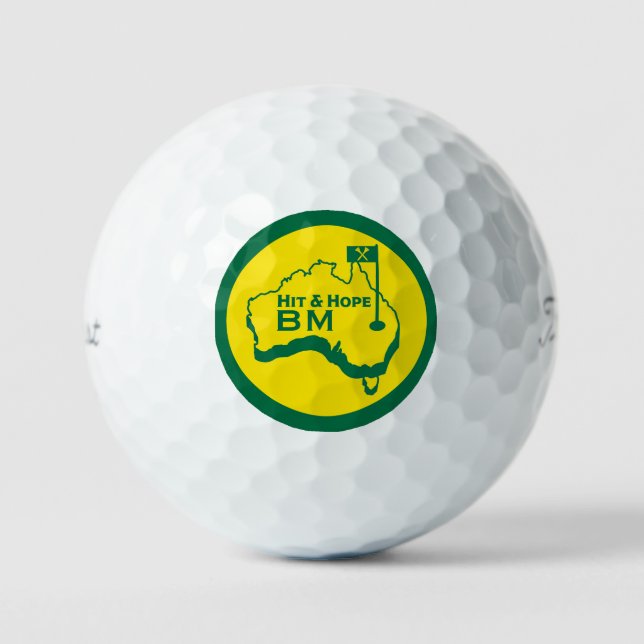 Australian Golfing Gifts Golf Balls (Front)