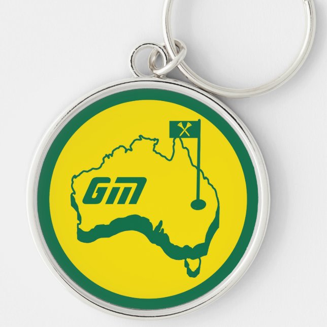Australian Golfing Gifts Keychain (Front)