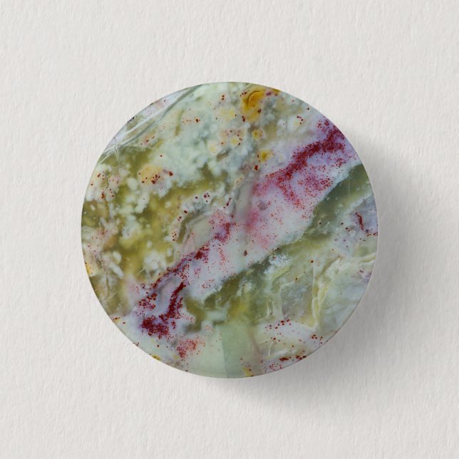 Australian Green Opalite 1 Inch Round Button (Front)