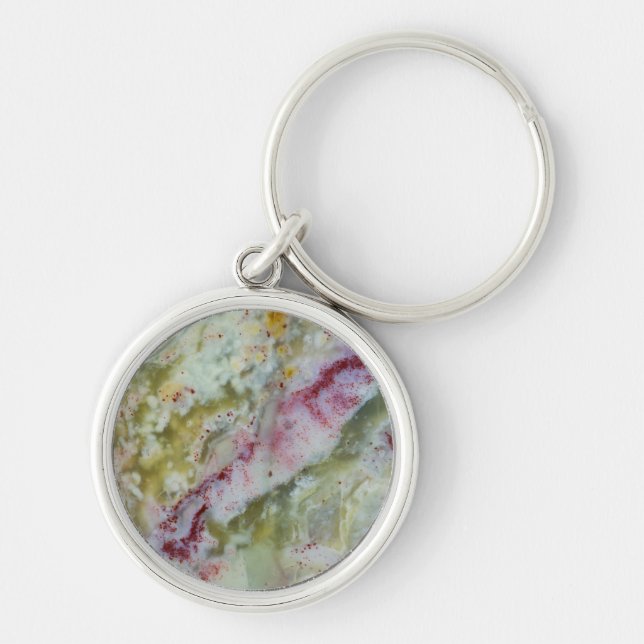 Australian Green Opalite Keychain (Front)