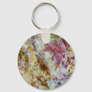 Australian Green Opalite Slab Keychain