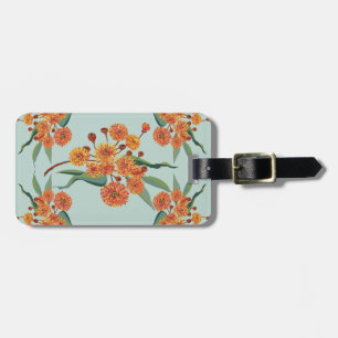 Australian gum tree blossoms luggage tag