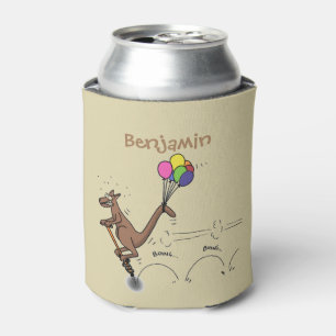 Australian humour kangaroo cartoon illustration can cooler
