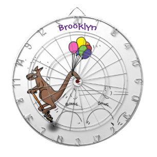 Australian humour kangaroo cartoon illustration dartboard