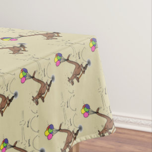 Australian humour kangaroo cartoon illustration tablecloth