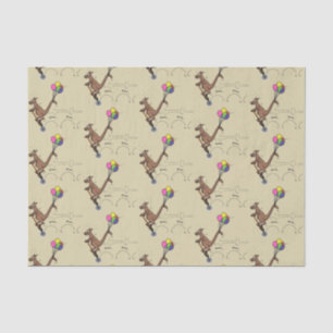 Australian humour kangaroo cartoon illustration tissue paper