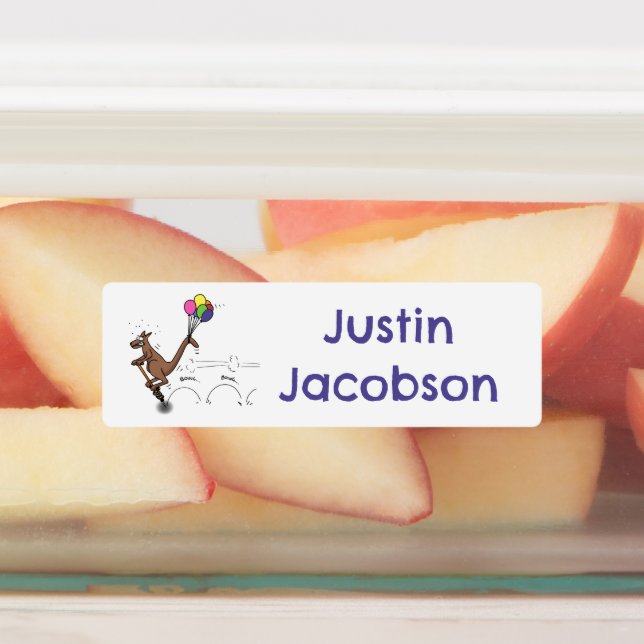 Australian humour kangaroo cartoon personalized (Affixed)