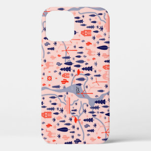 Australian icons, seamless decorative pattern. iPhone 12 case