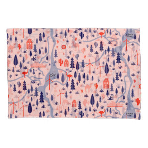 Australian icons, seamless decorative pattern. pillowcase