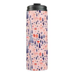 Australian icons, seamless decorative pattern. thermal tumbler