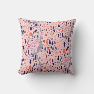 Australian icons, seamless decorative pattern. throw pillow