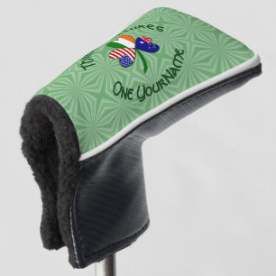 Australian Irish American Shamrock Personalized Golf Head Cover