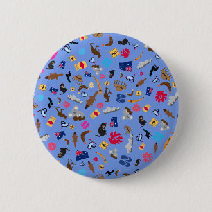 Australian items, what is Austalia famous for 2 Inch Round Button