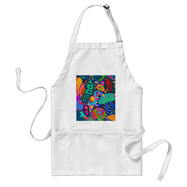 Australian Jungle Parrot Kangaroo Koala Standard Apron (Front)