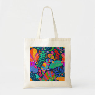 Australian Jungle Parrot Kangaroo Koala Tote Bag