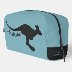 Australian Kangaroo Custom Name & Colour Dopp Kit