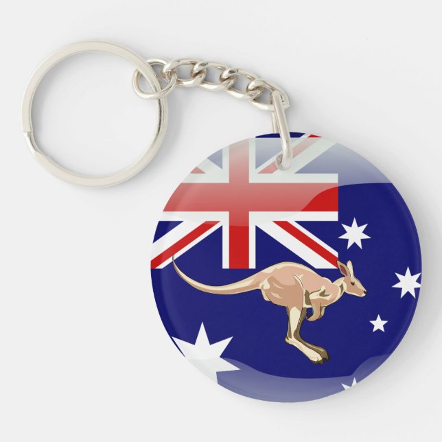 Australian kangaroo keychain (Front)