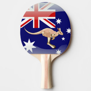 Australian kangaroo ping pong paddle