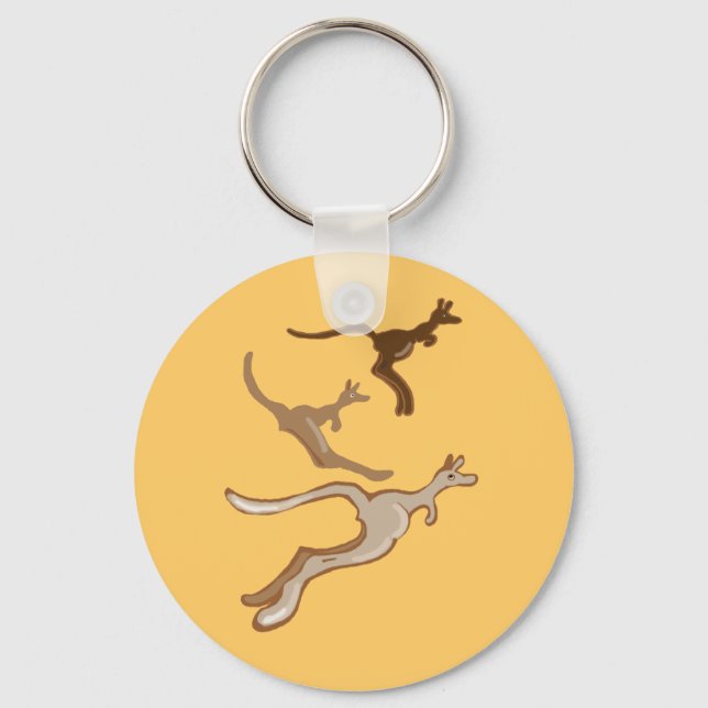 Australian kangaroos keychain (Front)