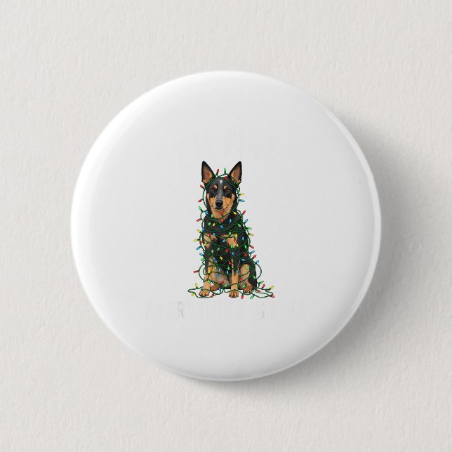 Australian Kele Christmas I'm Fine Everything Is F 2 Inch Round Button (Front)