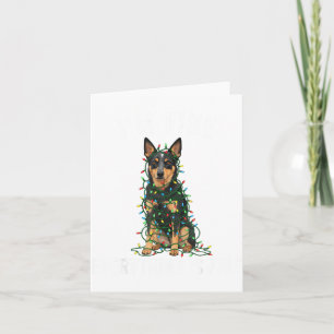 Australian Kele Christmas I'm Fine Everything Is F Card