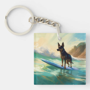 Australian Kelpie Beach Surf Paining