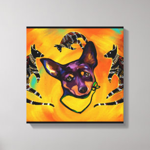 AUSTRALIAN KELPIE CANVAS PRINT