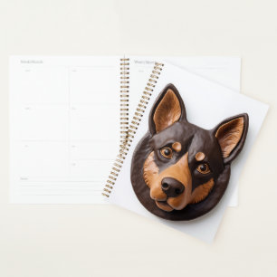 Australian Kelpie Dog 3D Inspired Planner