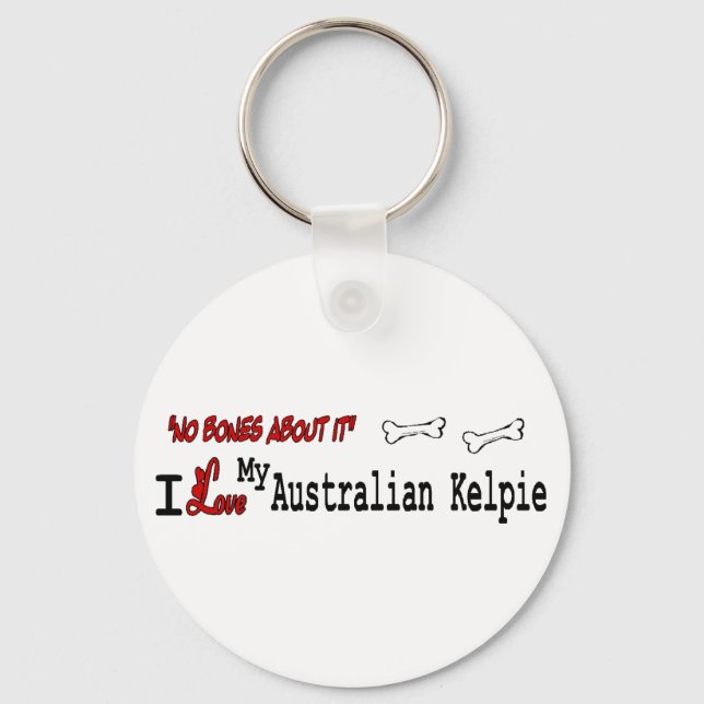 Australian Kelpie Gifts Keychain (Front)