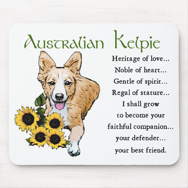 Australian Kelpie Gifts Mouse Pad (Front)