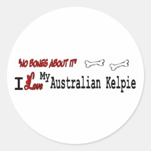 Australian Kelpie (I Love) Sticker