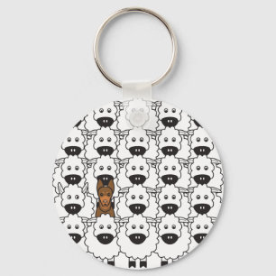 Australian Kelpie in the Sheep Keychain