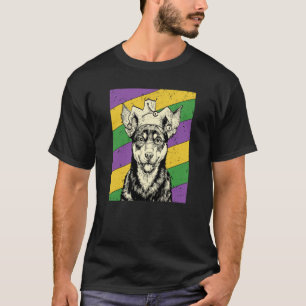 Australian Kelpie Jester Mardi Gras Dog Mom or Dad T-Shirt