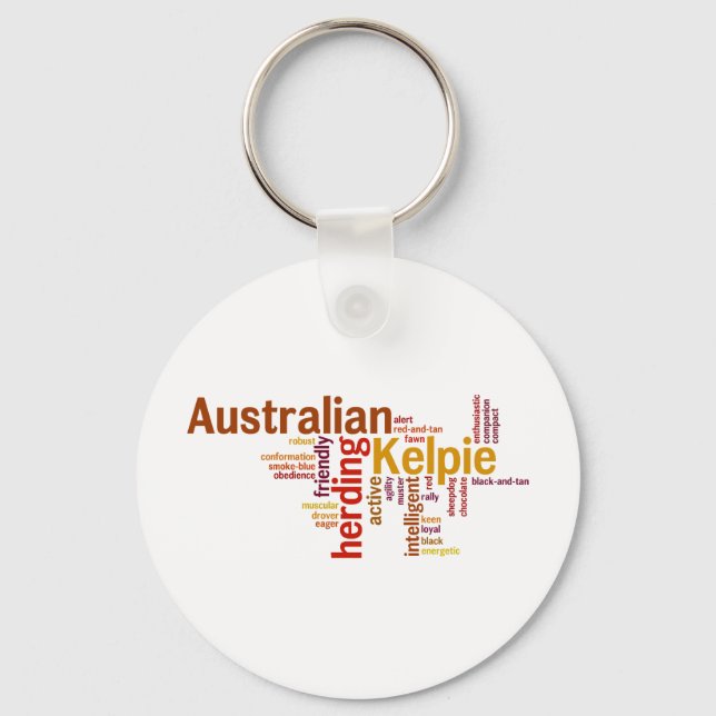 Australian Kelpie Keychain (Front)