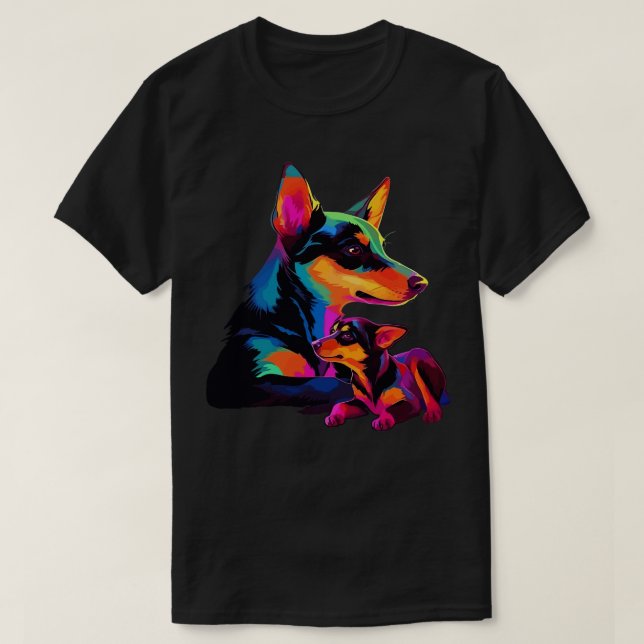 Australian Kelpie Mothers Day T-Shirt (Design Front)