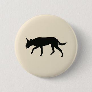 Australian Kelpie Silhouette Friend 2 Inch Round Button