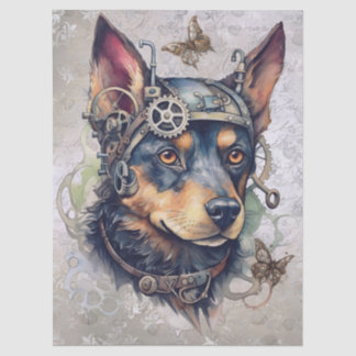 Australian Kelpie Steampunk Dog Tissue Paper