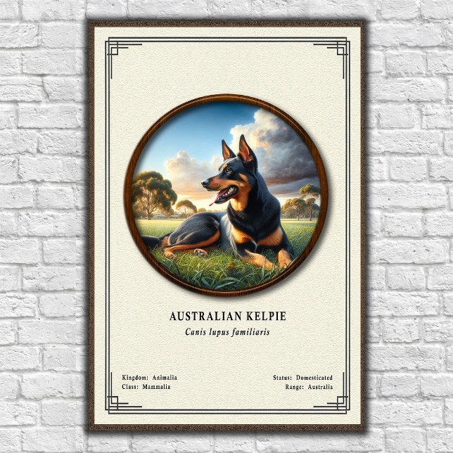 Australian Kelpie  Zoology Series Poster (Creator Uploaded)