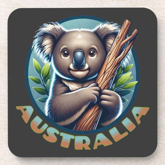 Australian Koala Bear Coaster (Front)