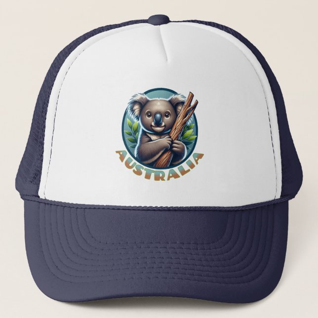 Australian Koala Bear Trucker Hat (Front)