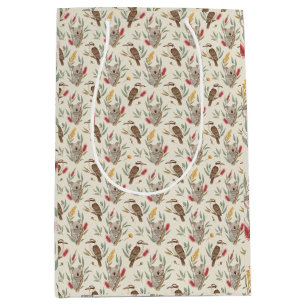 Australian Koalas, Kookaburras and Native Flora Medium Gift Bag